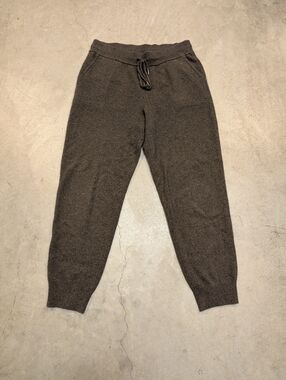 Quince Mongolian Cashmere Sweatpant Joggers Mens M Brown Drawstring